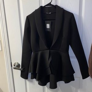 NWT peplum suit